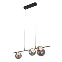 regleta pompeya 4l negro 28w 3000-4000-6000k cremoto y regintensidad 2520lm regx100x34 cm