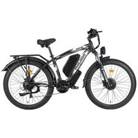 bicicleta electrica philodo h8 de doble motor y neumaticos anchos 26 48v 26ah negro y blanco