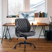 silla de oficina ergonomica para trabajar desde casa negra altura regulable y soporte lumbar