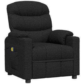 Sillón De Masaje De Tela Negro Cfw412278