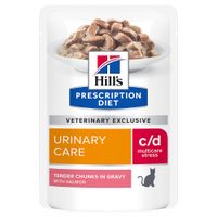 hills prescription diet cd urinary stress sobres para gatos - 12 x 85 g salmon