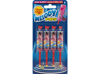 caramelos - chupa chups melody pops duros con palo fresa 4 unidades 60g