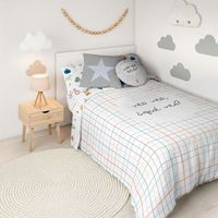 funda nordica infantil reversible 2 piezas de 100 algodon cama 105 hei veo veo