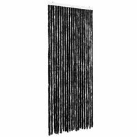 cortina mosquitera gris antracita chenilla 90x200 cm vidaxl