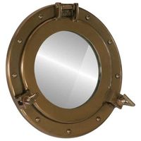 espejo de ojo de buey de pared aluminio y vidrio o30 cm vidaxl