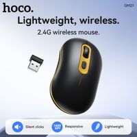 raton inalambrico hoco 24g ergonomico 1600 dpi para el hogar negocios oficina usb silencioso para ordenador portatil notebook y pc