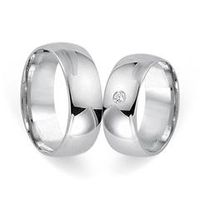 alianzas oro blanco 18 quilates con diamante