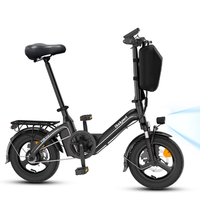 minibicicleta electrica bodywel t16 pro 14 plegable 36 v 104 ah negra
