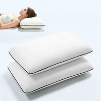 almohada de espuma viscoelastica con forma de pan y nucleo de rebote lento para soporte del cuello en adultos