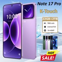 telefono movil k-touch note 17 pro smartphone android 15 version global pantalla grande de 73 pulgadas 16  48mp 22gb  2tb bateria de 7800mah 5g doble sim desbloqueo facial wifi gps