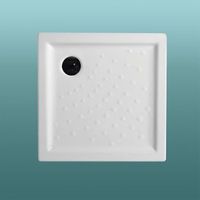 plato de ducha cuadrado malta 80x80cm ceramica blanca h6cm