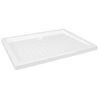 plato de ducha con puntos abs blanco 90x70x4 cm vidaxl