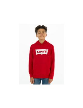 Sudadera Levi's Batwing Screenprint Hoodie Red/ White Niño