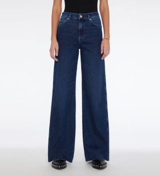 7 For All Mankind para mujer. JSP0A910LC Jeans Acampanados tiro alto azul (27), Casual
