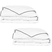 edredon de plumon de invierno 140x200 cm 2 unidades vidaxl