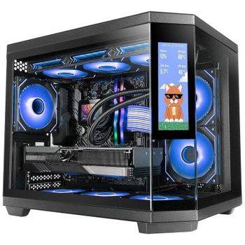 Mars Gaming Mc-3tcorelcdm Caja Gaming Micro-atx Pantalla Ips De 7.2