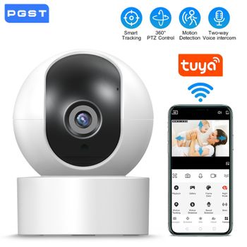 PGST 2MP 1080P Tuya IP WiFi cámara de protección de seguridad cámara de vigilancia CCTV vida inteligente Audio bidireccional visión nocturna Monitor de bebé