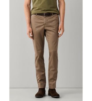 Hackett London para hombre. HM2100116 Pantalón chino Kensington beige (34/32), Casual, Algodón