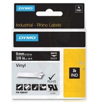 dymo 1805437 original label tape 9mmx55m white on black