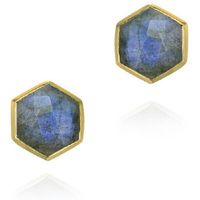 jorge revilla pendientes pendientes hexagonal mini atlas para mujer