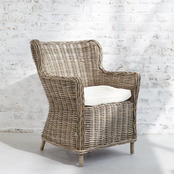 Sillón De Ratán Marrón