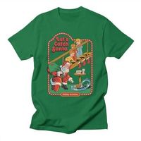 steven rhodes camiseta lets catch santa para mujer