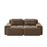 sofa 2 plazas pana urban meuble 204x104x69cm - marron