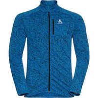 odlo polar mid layer full zip fli light print para hombre