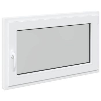 Ventana De Sótano Risor 100 X 70 Cm Pvc Y Vidrio Blanco Vidaxl