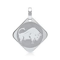 colgante de plata 925 signo zodiacal tauro
