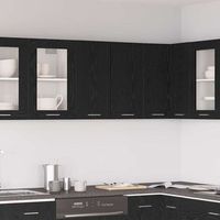 vidaxl mueble colgante lyon roble negro 60 x 31 x 60 cm