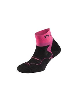 Calcetines tobilleros de trail Lurbel Desafio Mujer Rosa