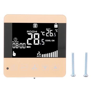 Controlador De Temperatura Del Termostato De La Unidad De Bobina Del Ventilador Del Aire Acondicionado Central Digital Lcd Inteligente Tipo Wifi