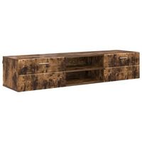 armario de madera 150 x 39 x 30 cm roble ahumado vidaxl