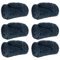 mantitas de sofa 6 uds azul marino 130 x 150 cm 304 kg lana vidaxl