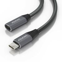 cable usb aisens a107-0761 usb-c macho a hembra 15m 20gbps 100w 8k gris