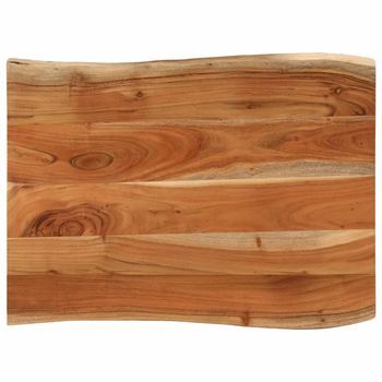 Tablero De Mesa Rectangular Borde Natural Acacia 90x60x2,5 Cm Vidaxl