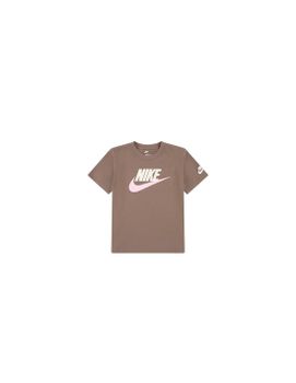 Camiseta Nike Club Family S/S Knit Mink Brown Infantil