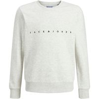 jack  jones jersey 12246415 jwhcopenhagen big sweat crew neck jnr white melange para nino