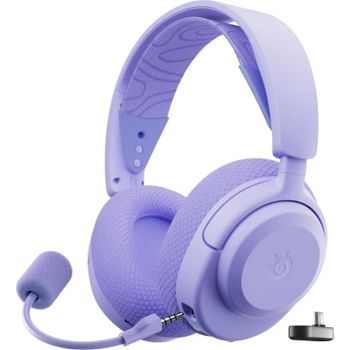 Auriculares SteelSeries Arctis Nova 3 inalámbricos Bluetooth y RF Gaming Violeta
