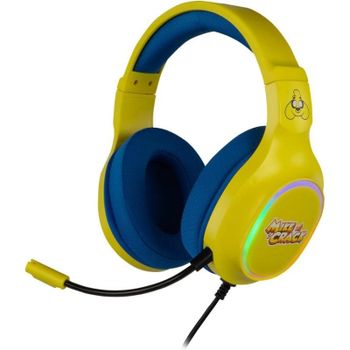 Auriculares Krom KRACK con cable USB para gaming, sonido 7.1 y RGB, amarillo y azul
