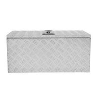 caja de herramientas de aluminio con cerradura cofre remolque camion casillero