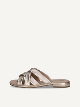 CAPRICE Mule, metallic, made of Leather with Block heel, Size 37