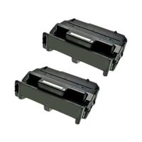 compatible twin pack ricoh 406685 black toner cartridges 2 pack