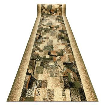 Alfombra De Pasillo Bcf Impresja Verde Aceituna 100 Cm 100x500 Cm