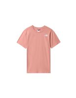camiseta de manga corta the north face relaxed redbox w pink