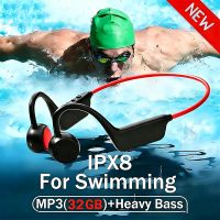 auriculares de conduccion osea inalambricos para natacion auriculares deportivos ipx8 bluetooth 54 con microfono resistentes al agua para ejercicio y fitness 2026