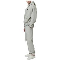 fear of god jersey essentials fw25 fleece hoodie abbey stone para mujer