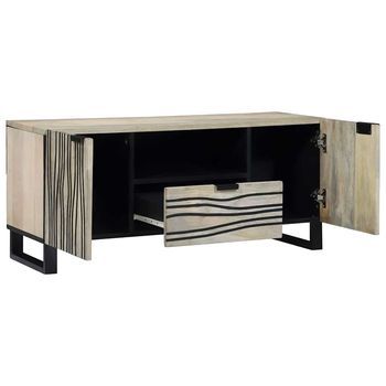 Unidades De Tv | Mueble De Salón | Gabinete De Tv Con Cajón 105 X 33 X 46 Cm Madera Contrachapada