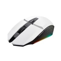 trust gxt 110 felox raton gaming inalambrico iluminado 4800 dpi blanco